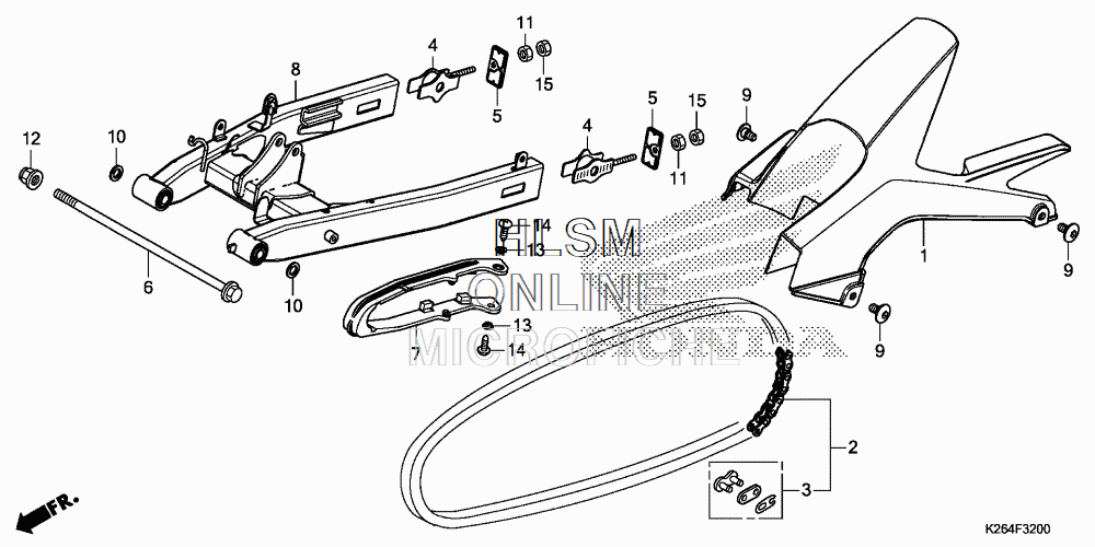 Honda Drive Chain Case Grom 2014-2015 - Howling Moto