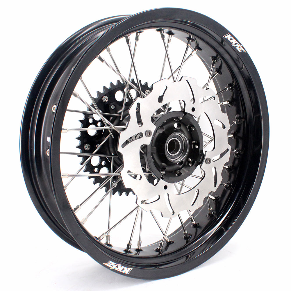 KKE 17 Inch Supermoto Rims for Honda CRF250R 04-13 CRF450R 02-12 Black - Howling Moto