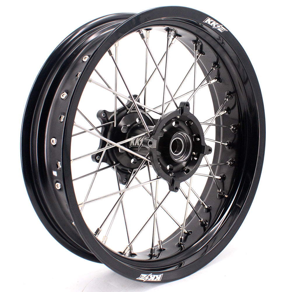 KKE 17 Inch Supermoto Rims for Honda CRF250R 04-13 CRF450R 02-12 Black - Howling Moto