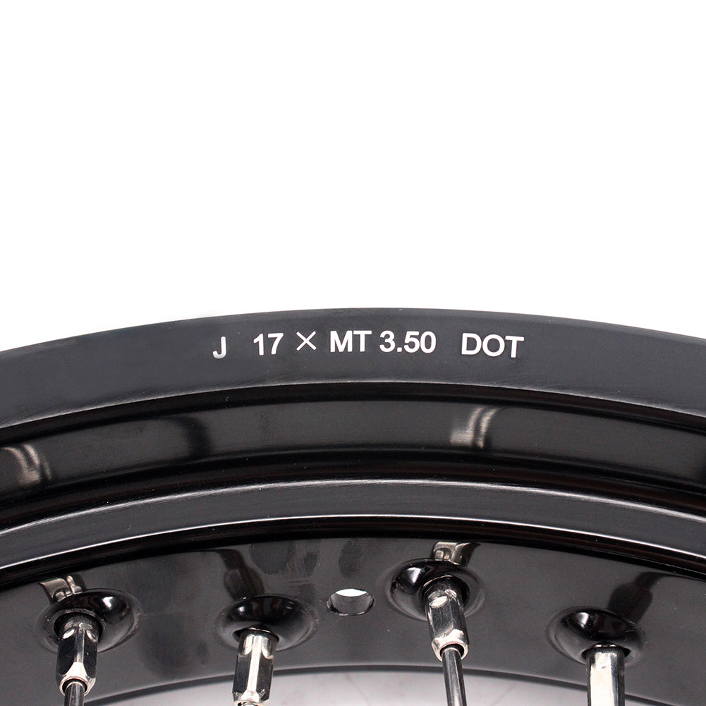 KKE 17 Inch Supermoto Rims for Honda CRF250R 04-13 CRF450R 02-12 Black - Howling Moto