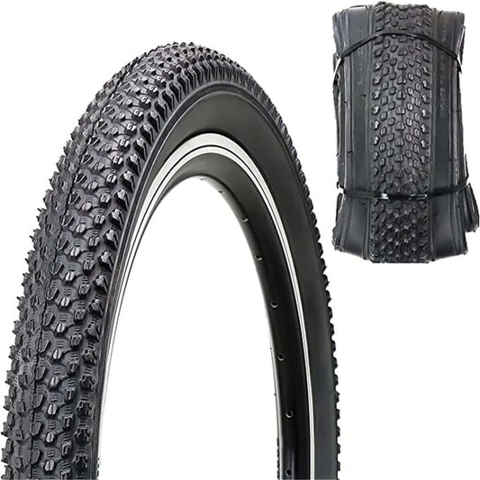 Hycline mountain bike tire in 20, 24, 26, or 27.5 inch size, rugged tread for off-road cycling, designed for mountain biking adventures.