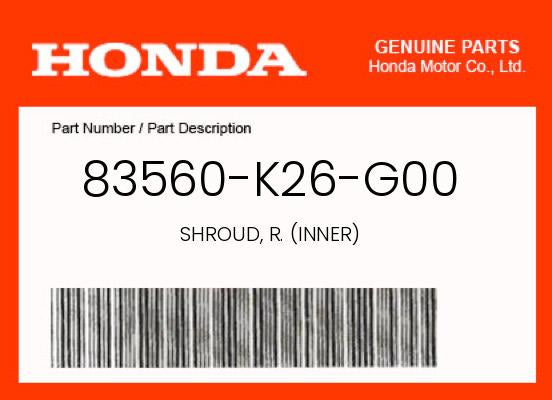 Honda Grom Inner Shroud 2022-2024 - Howling Moto