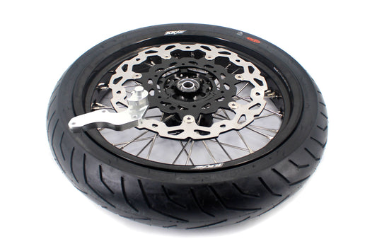 KKE CUSH DRIVE 3.5/4.25*17in. Supmermoto Wheels Kit For SUZUKI DRZ400SM 2005-2024 CST Tires - Howling Moto