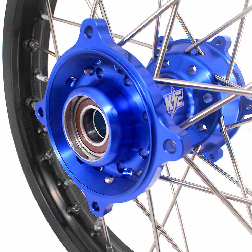KKE 19" 16" CNC Big Kid's Wheels Rims Fit For Gas Gas MC85 2021-2024 Blue - Howling Moto