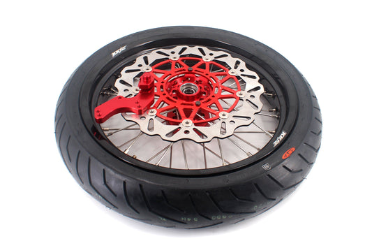 KKE 3.5 & 4.25*17inch XR650R 2000-2008 CST Tire Supermoto Motard Wheels For HONDA - Howling Moto