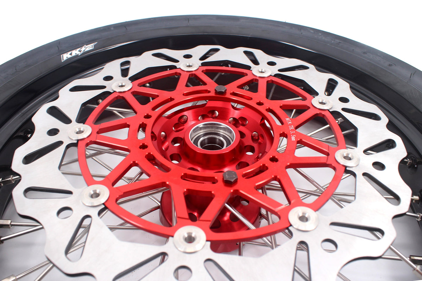 KKE 3.5 & 4.25*17inch XR650R 2000-2008 CST Tire Supermoto Motard Wheels For HONDA