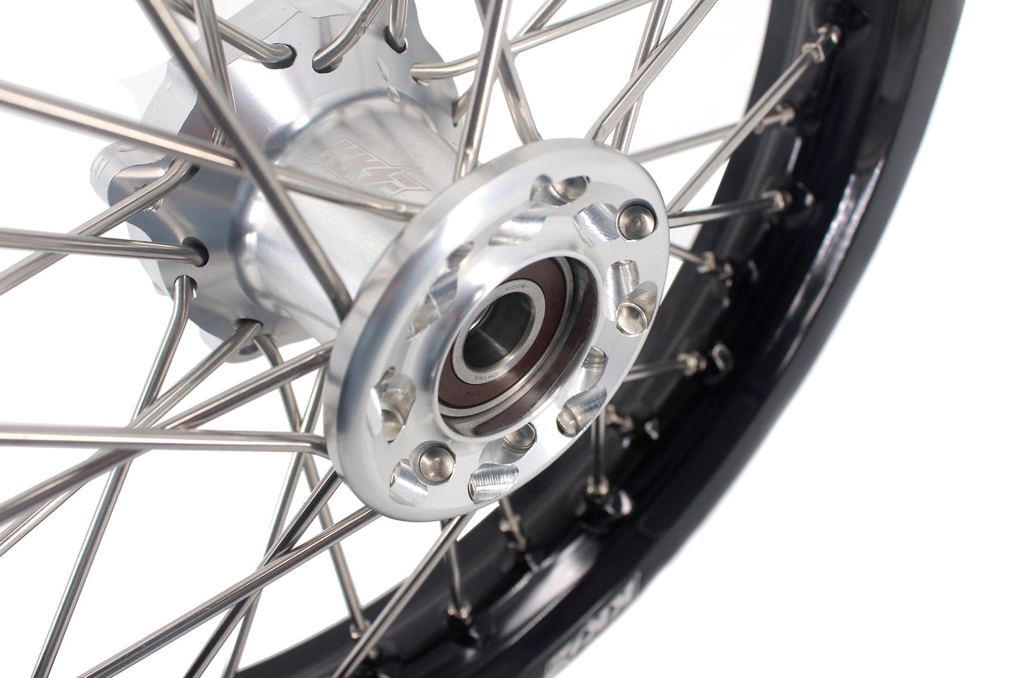 KKE 12 & 10 Kid's Wheels For KTM SX50 2014-2023 For Gas Gas MC50 2021-2024 Mini Bike Silver&Black - Howling Moto