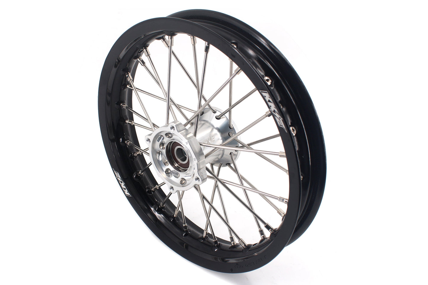 KKE 12 & 10 Kid's Wheels For KTM SX50 2014-2023 For Gas Gas MC50 2021-2024 Mini Bike Silver&Black - Howling Moto