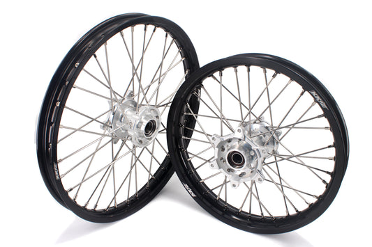 KKE 21/18 Enduro Rim Wheels For KTM EXC EXC-F EXC-W XCW 125-530CC 2003-2025 Silver Hubs
