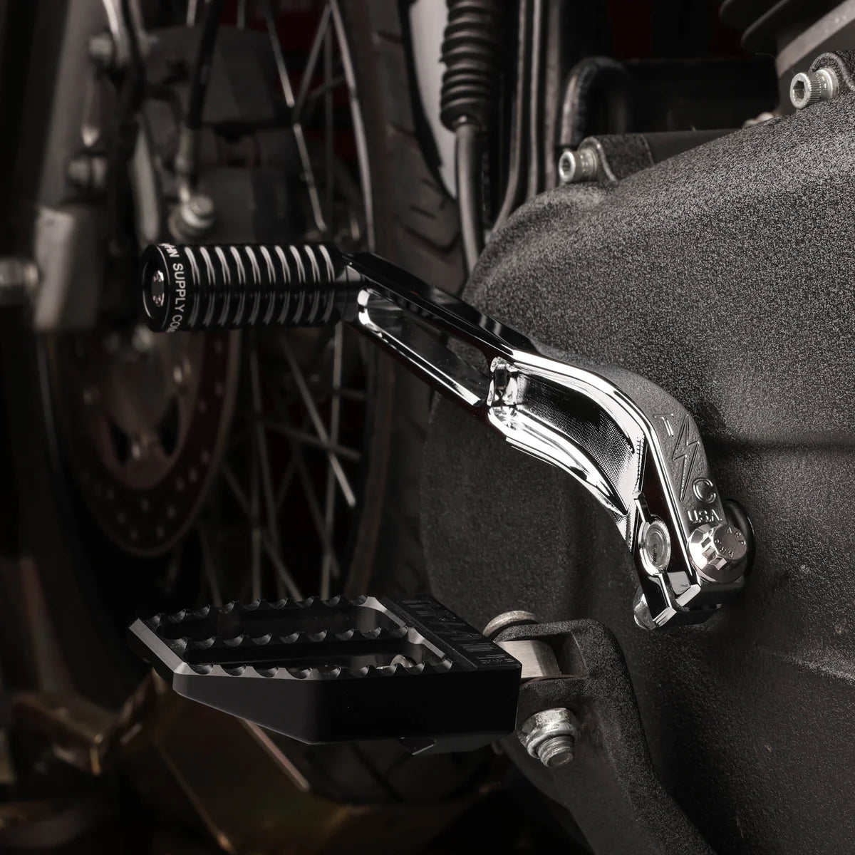 Thrashin Supply Co. Chrome Shift Arm | Harley Dyna (TSC-2900-3 / TSC-2909-3)