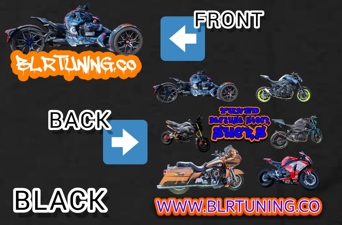 CREW NECK T-SHIRT BY BLR TUNING - Howling Moto