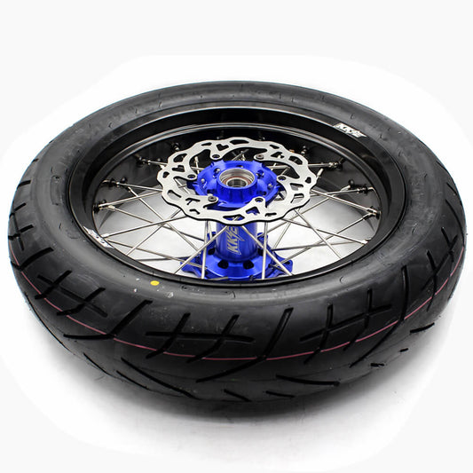 KKE 3.5/4.25*17inch Wheels Tires For 2003-2025 KTM SX SX-F XC EXC EXC-F Husqvarna Husaberg Blue & Black
