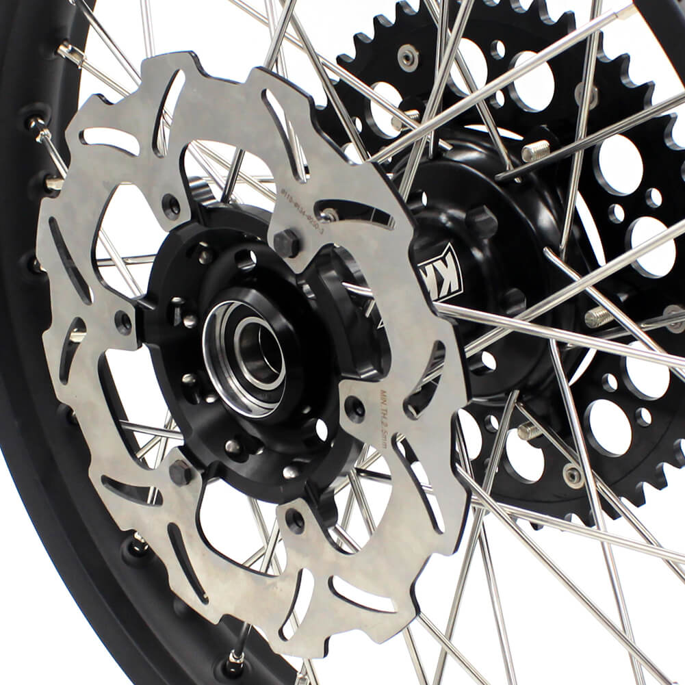 KKE 21/18 Enduro Off Road Wheels Rim Fit For SUZUKI DRZ400SM 2005-2024 Black Hub - Howling Moto