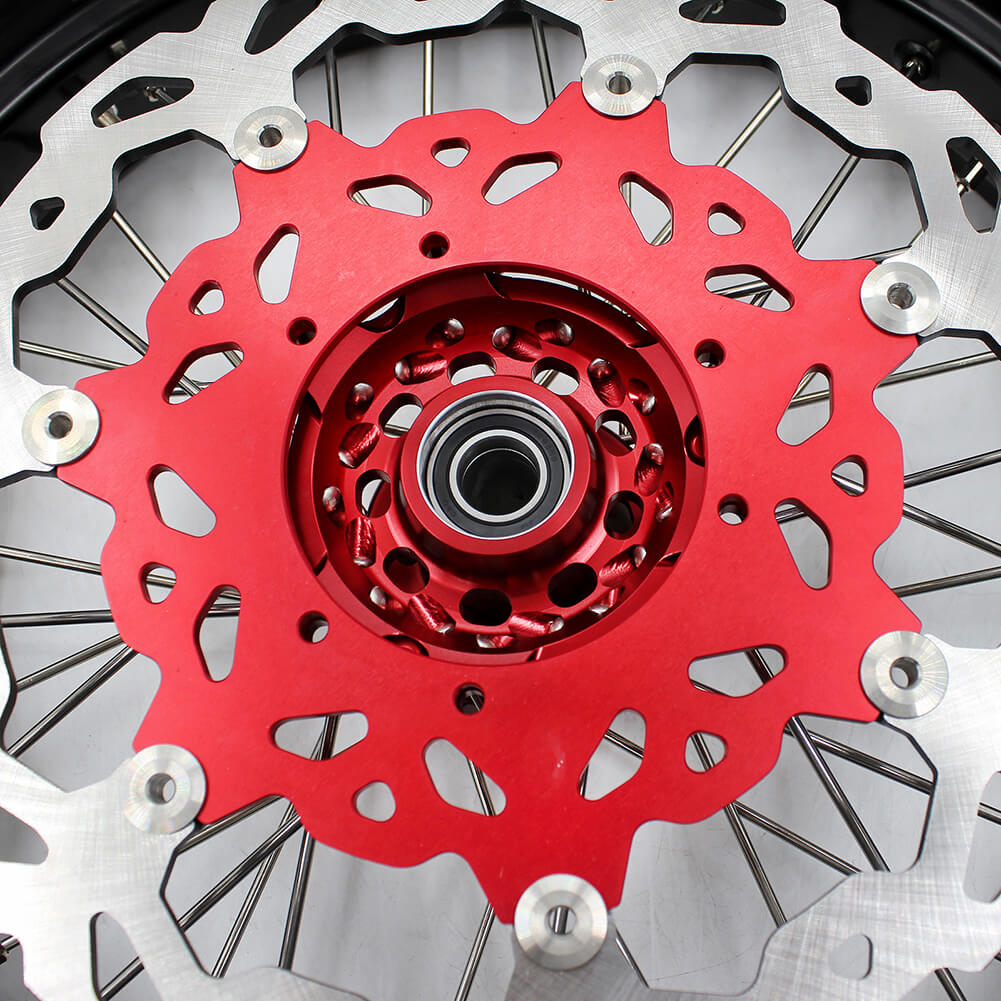 KKE 17 Inch Cush Drive Supermoto Rims Tires For HONDA XR650L 1993-2021 - Howling Moto