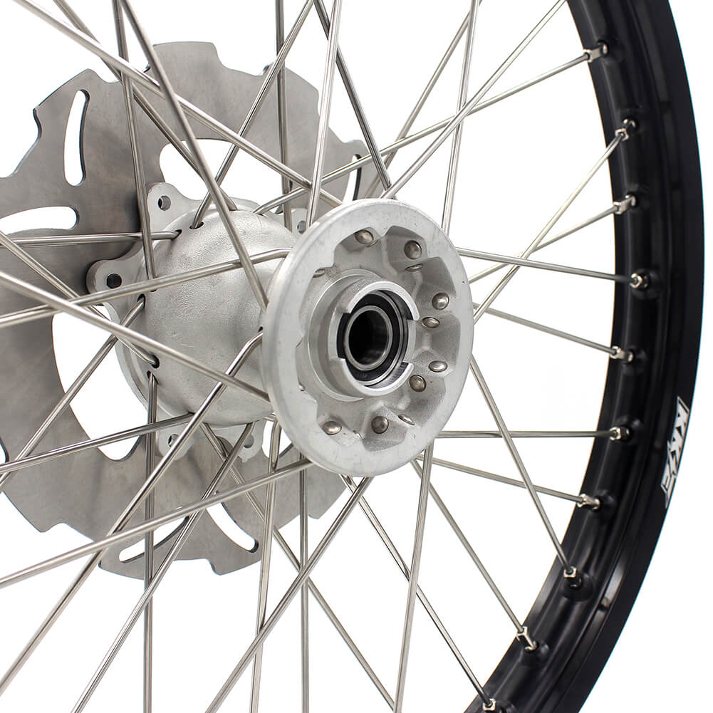 KKE 21" 19" MX Casting Alloy Wheels For HONDA CRF250R CRF450R CR125R CR250R 2002-2013 Silver&Black