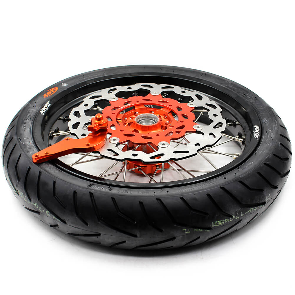 KKE 3.5/4.25*17Inch Supermoto Tires Wheels Fit KTM SX SX-F XC XC-F EXC EXC-W EXC-F 125-530CC 2003-2025