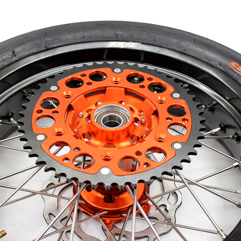 KKE 3.5/4.25*17Inch Supermoto Tires Wheels Fit KTM SX SX-F XC XC-F EXC EXC-W EXC-F 125-530CC 2003-2025