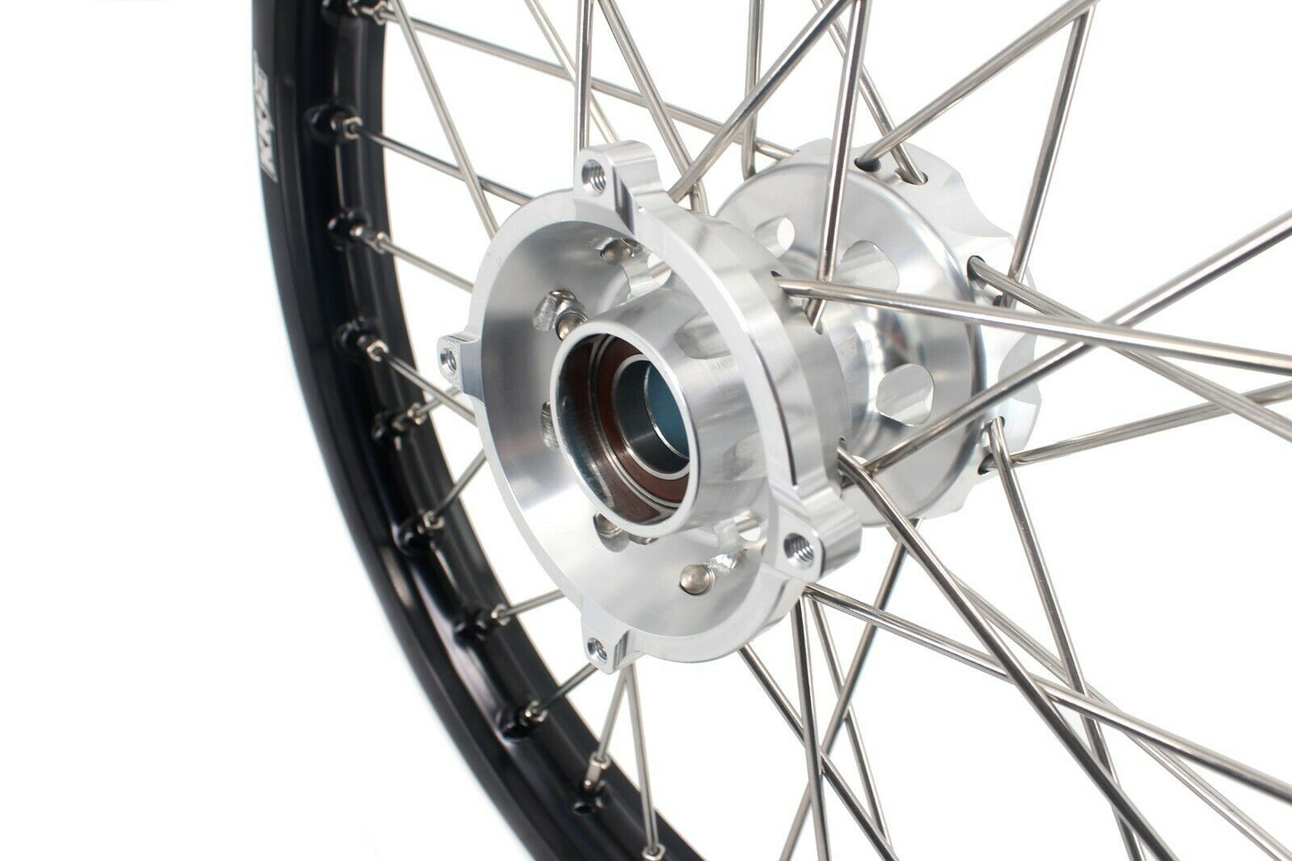 KKE 17"*1.4/14"*1.6 Kids Small Spoked Wheels GLM Rims For KTM SX85 2021-2024 Silver Hub - Howling Moto