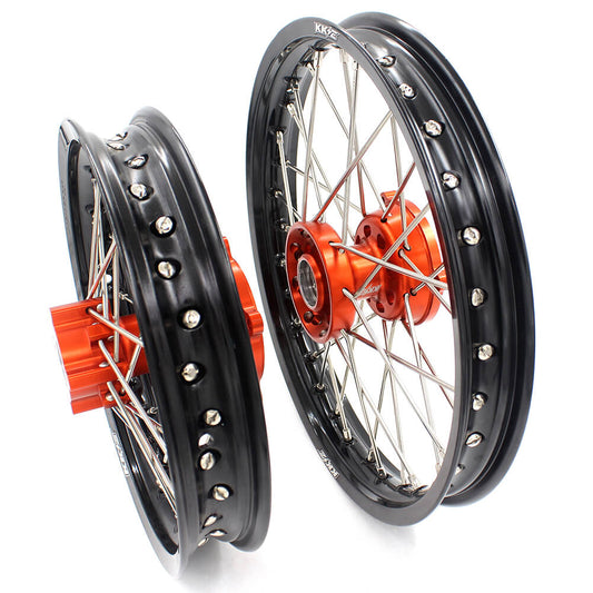 KKE 14"*1.4/12"*1.6 Kid's Small Wheels Rims Set Fit KTM SX 65 2002-2024 - Howling Moto