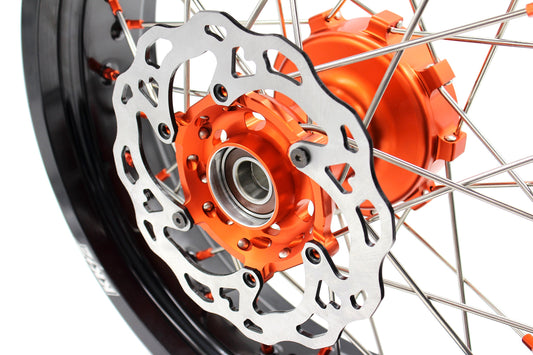 KKE 17Inch CUSH Drive Supermoto Wheels Rims For KTM690 SMC 2007-2011 320MM Disc
