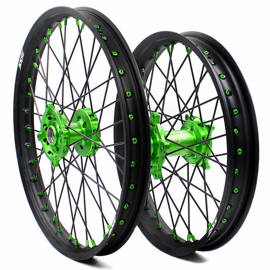 KKE 21/19 MX Dirtbike Spoked Wheels Rims For KAWASAKI KX250F KX450F 2006-2014 Disc - Howling Moto