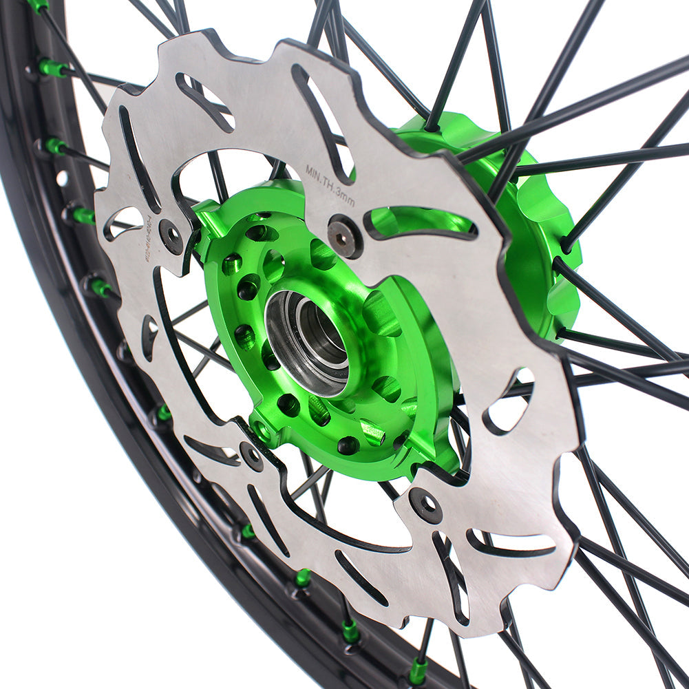 KKE KX125 KX250 1993-2002 For KAWASAKI 21" 19" Motorcycles Spoke Wheels Rims