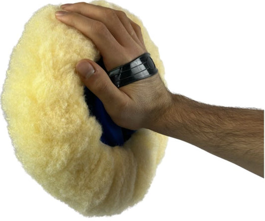Handheld Magik Mopâ„¢ by Bike Brite Online for cleaning, featuring a flexible, magic cleaning cloth in a close-up shot.