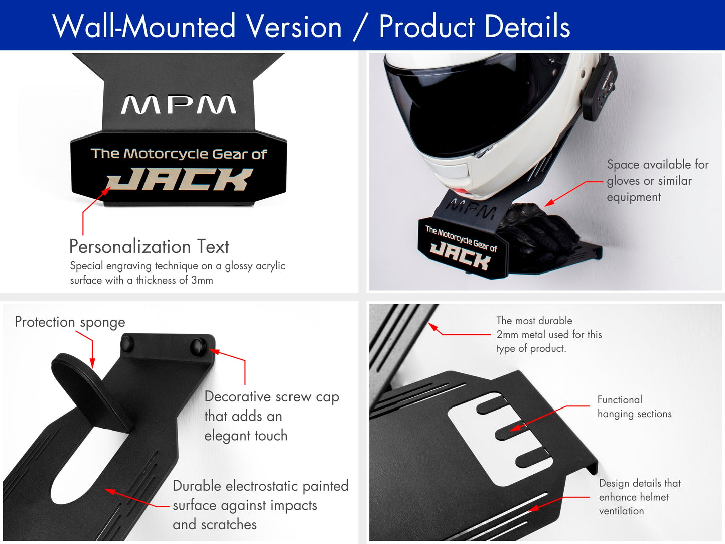 Stylish and Practical Motorcycle Helmet Holders | Organize Your Gear with Ease - Howling Moto