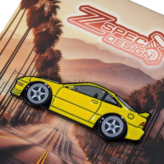 ZSPEC Collector Lapel / Hat Pin - Yellow Integra JDM Cruiser - Howling Moto