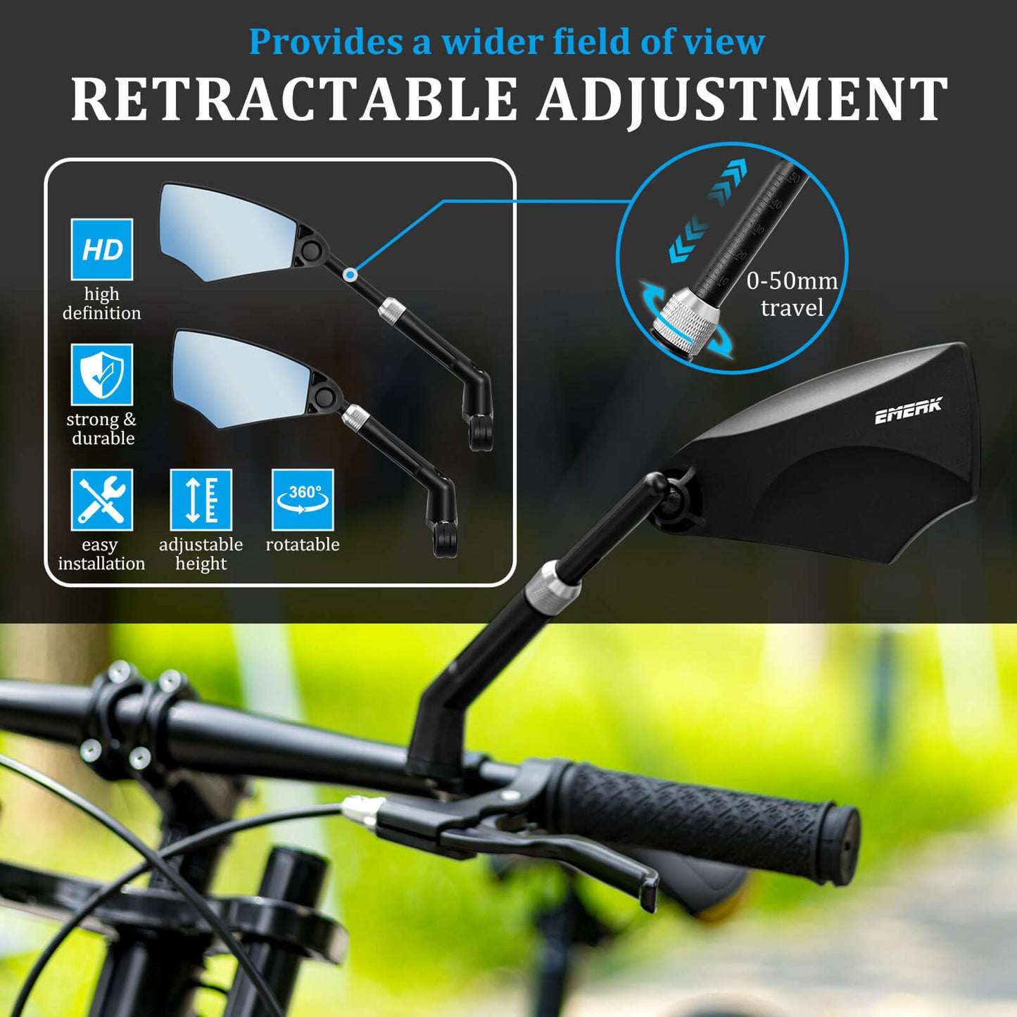 Handlebar Bike Mirror - Howling Moto