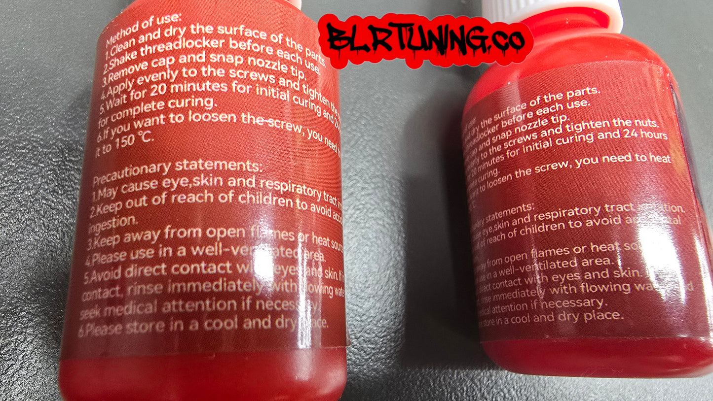 THREAD LOCKER RED 271 HIGH STRENGTH HIGH HEAT 10 ML BOTTLE - Howling Moto