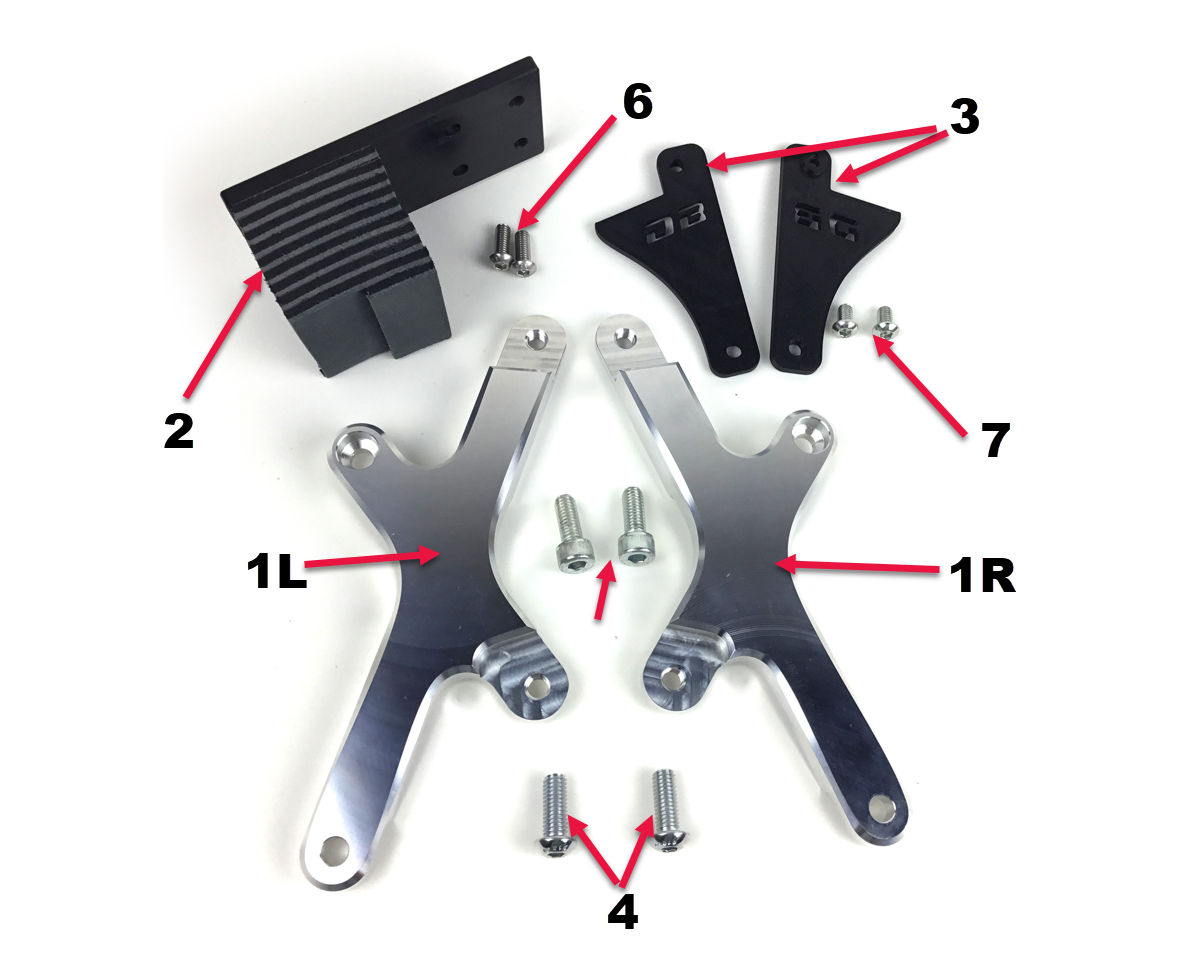 eDirtyBike Seat Riser X-Tension Kit for Surron LBX with installation instructions and hardware displayed.