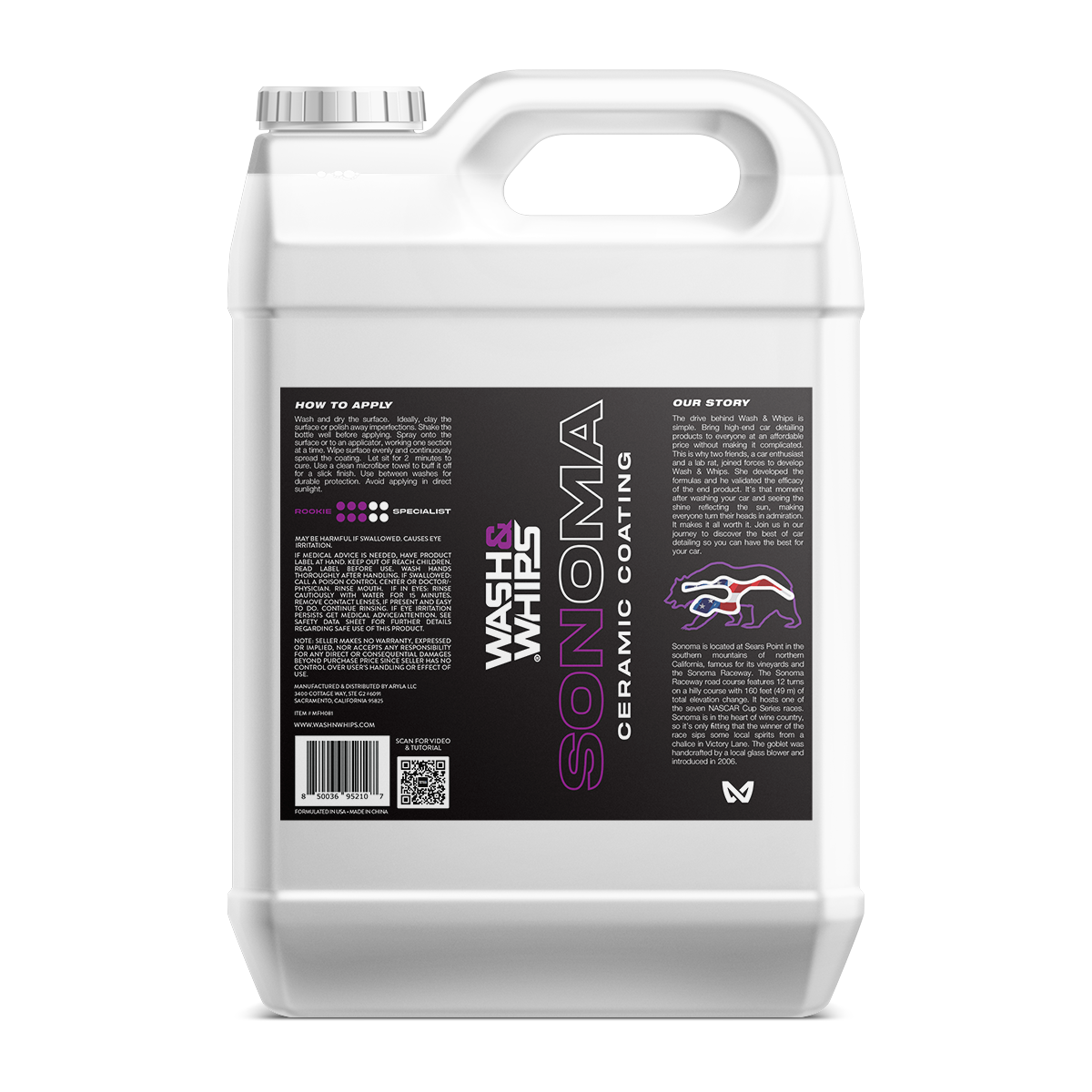WASH&WHIPS Sonoma Ceramic Finishing Coating Spray - 9H - Howling Moto