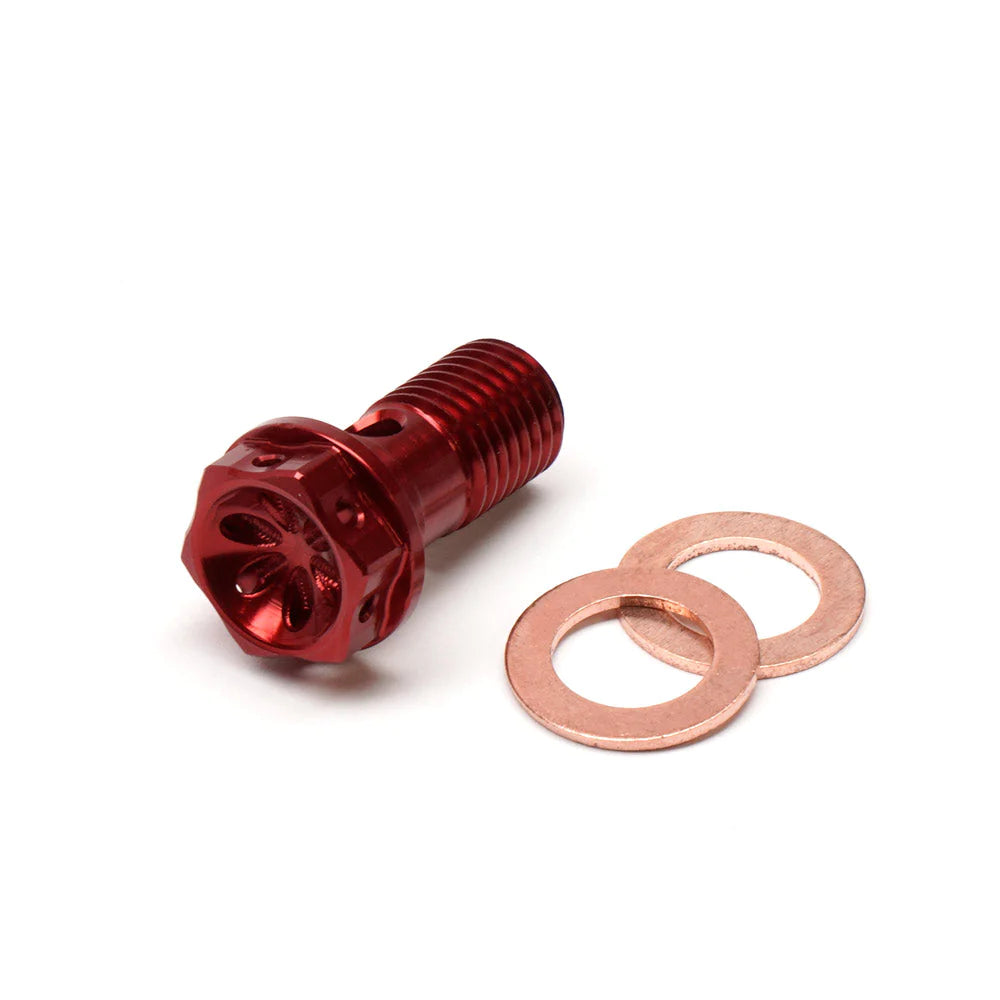 Chimera Short Aluminum Banjo Bolt - M10 x 1.00mm - Howling Moto