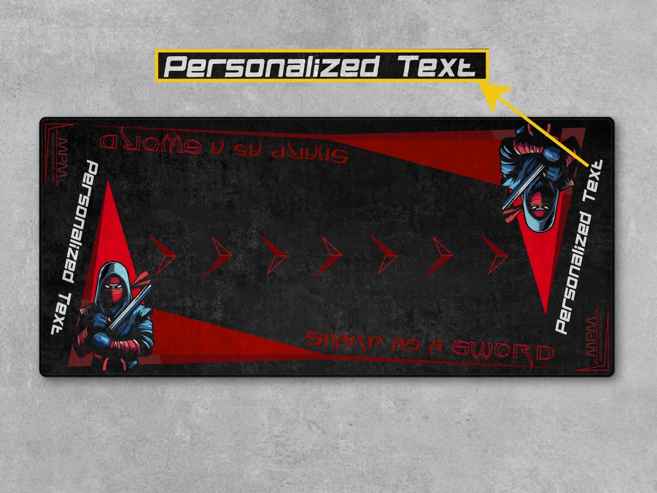 Motorcycle Mat for Kawasaki Ninja Motorcycle - U201 - Howling Moto