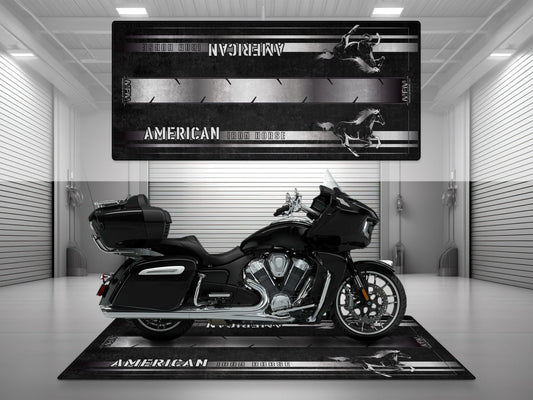 Motorcycle Mat for Indian Motorcycle - U301 - Howling Moto