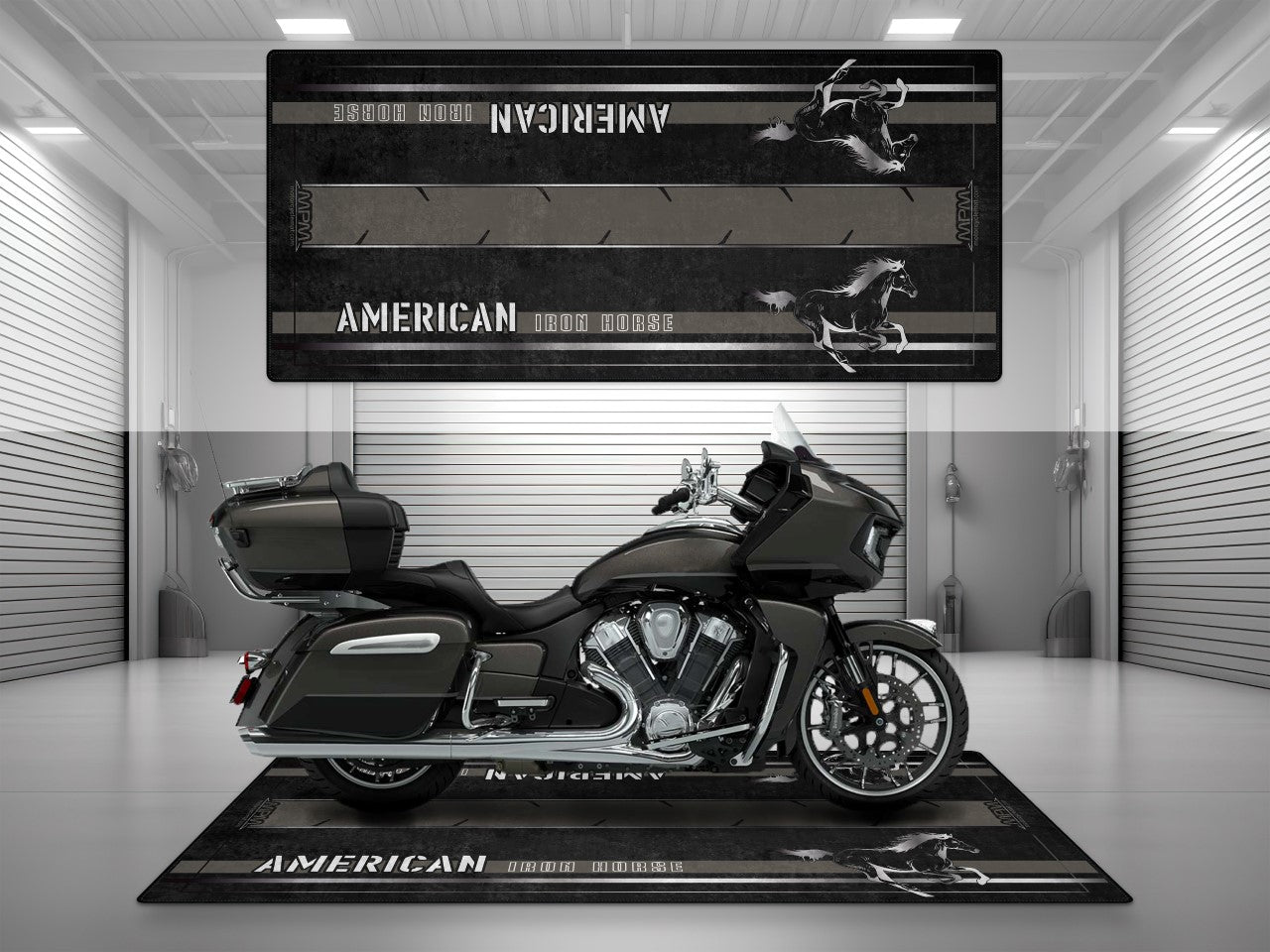 Motorcycle Mat for Indian Motorcycle - U301 - Howling Moto