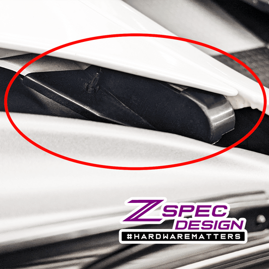 ZSPEC Hood Hinge Covers for '90-96 300zx LHD & RHD, Sold per Left/Right Set - Howling Moto