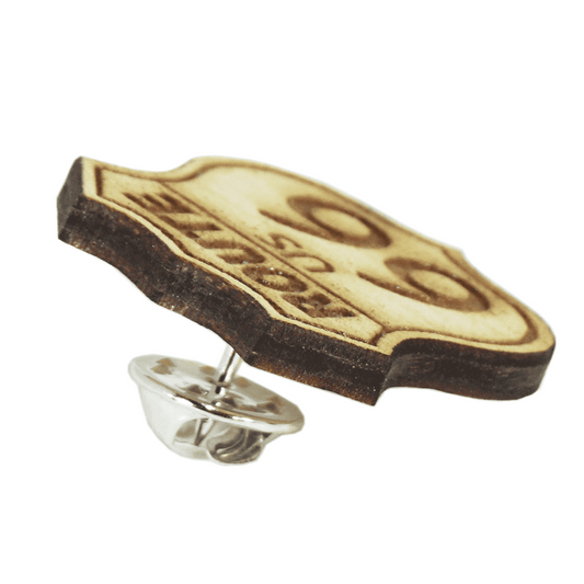 ZSPEC Classic Route 66 Laser-Cut & Etched Wooden Lapel/Hat Pin - Howling Moto