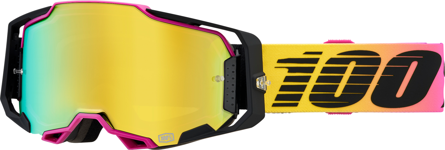 100% Armega Goggles - 91 - Gold Mirror 50005-00015 - Howling Moto