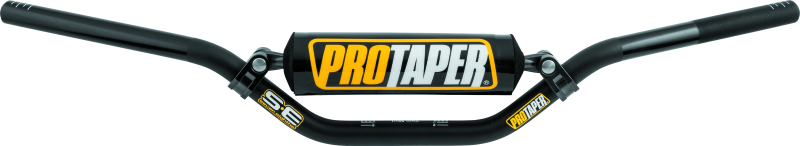 ProTaper SE Yamaha Mini Handlebar in jet black, featuring a sleek curved design for motorcycle or dirt bike use