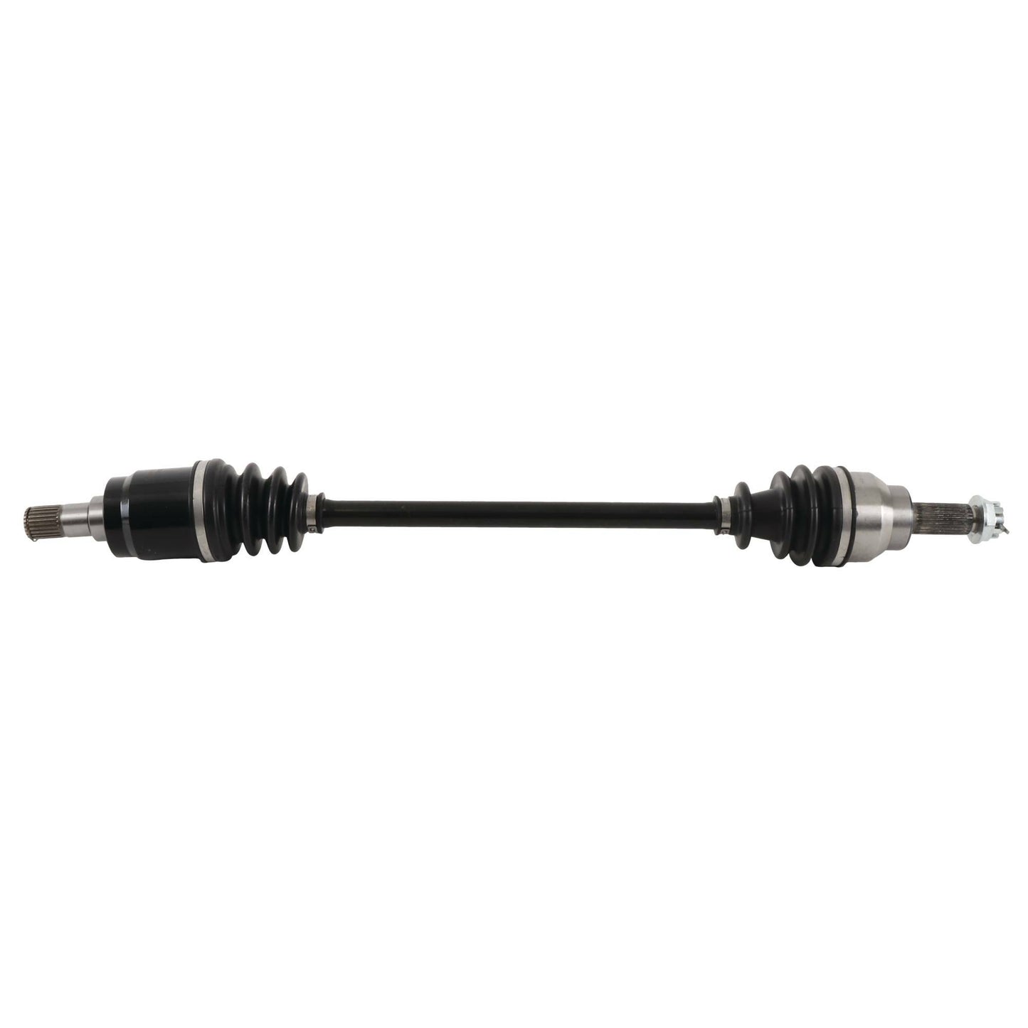 ALL BALLS axle for precise OEM fitment and durability, shown in the image with detailed metal components and secure assembly.