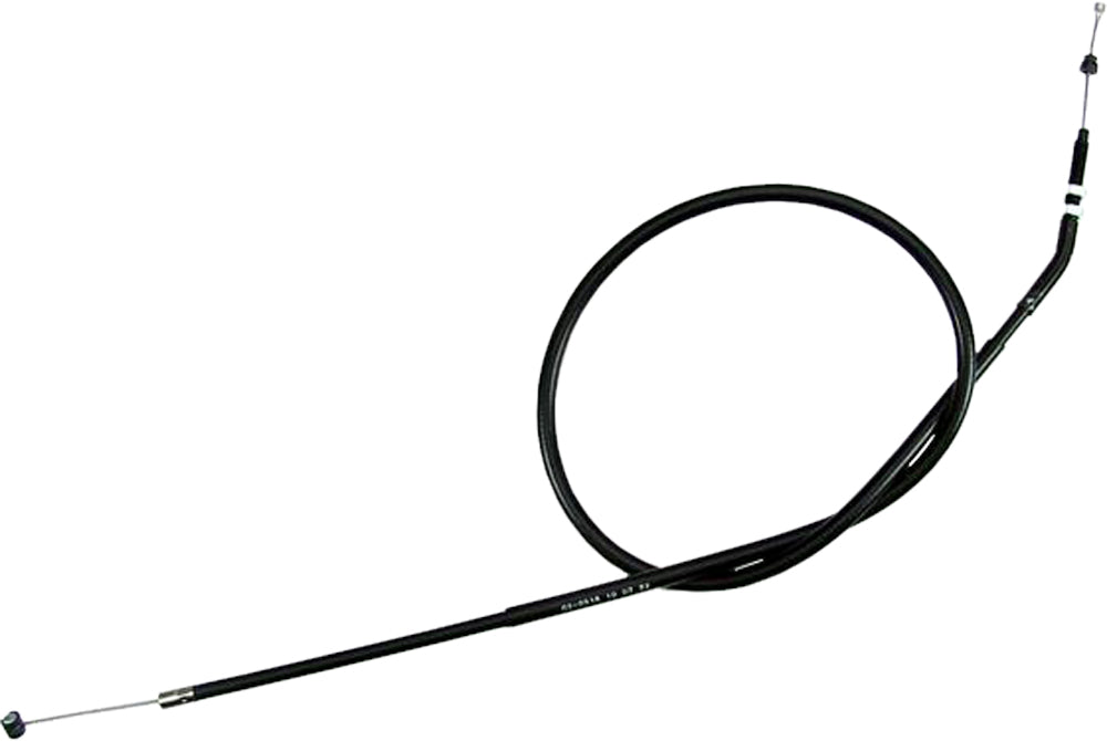 Motion Pro black vinyl clutch cable with longitudinally-wound housing, designed for motorcycle clutch replacement.