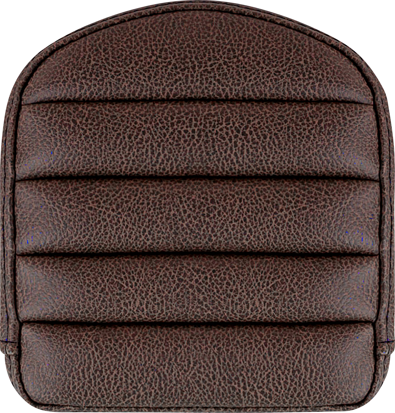 Brown SADDLEMEN Sissy Bar Pad with tuck-n-roll design, suitable for motorcycle seats, featuring durable padding and classic style.