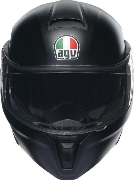 AGV Streetmodular Helmet Mono Matte Black 2XL – Versatile Motorcycle Helmet with Pinlock® 70 and Anti-Scratch Visor