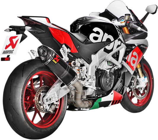 AKRAPOVIC Carbon Fiber Slip-On Muffler for Aprilia S-A10SO8-RC