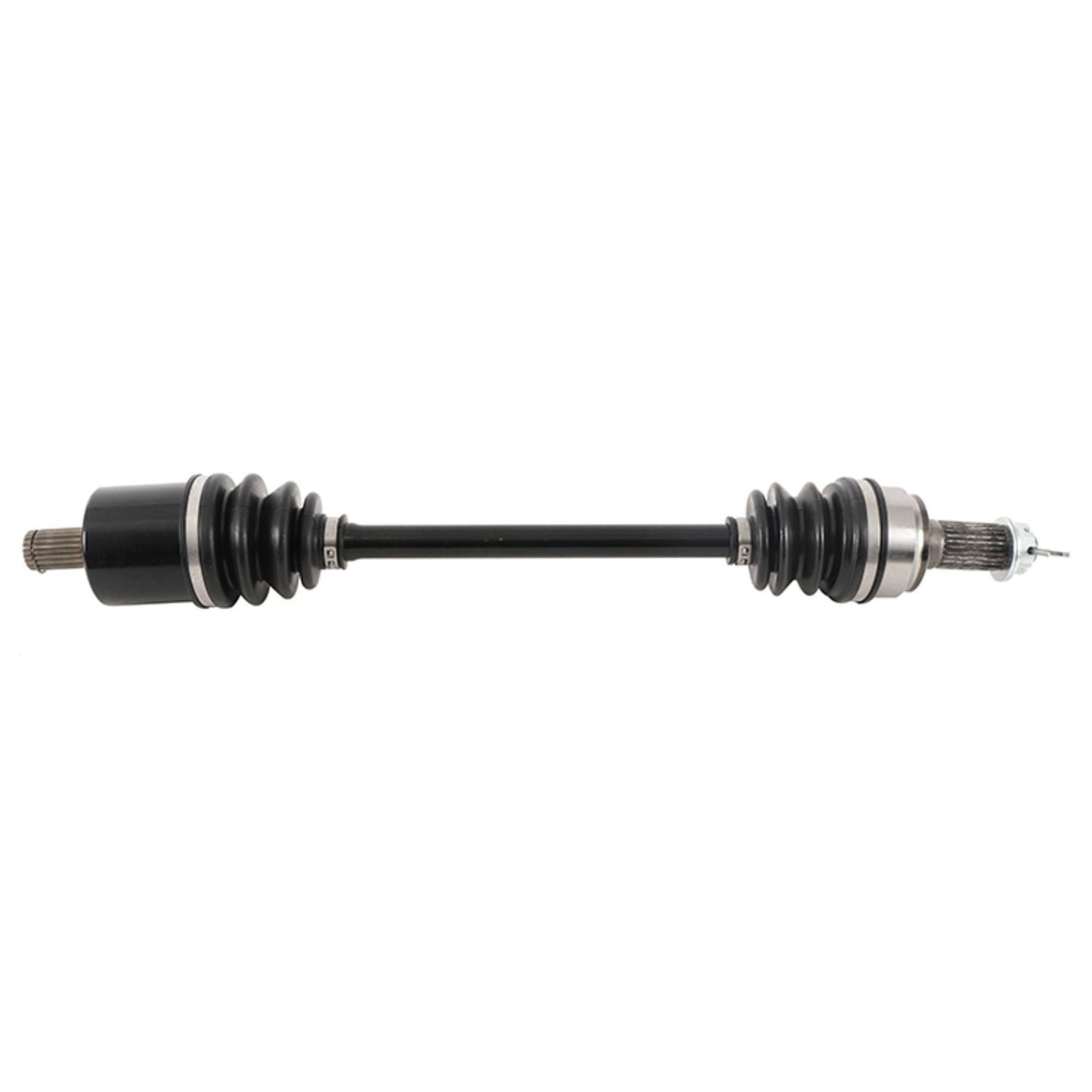 ALL BALLS axle for precise OEM fitment, showcasing durable metal construction and compatibility for vehicle axle replacement.