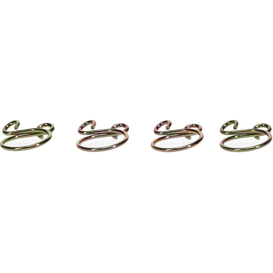 ALL BALLS FS00048 Hose Clamps Refill Kit with four stainless steel clamps for secure hose connections.