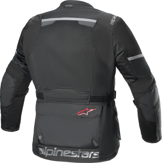 Alpinestars Andes Air Drystar® motorcycle jacket in 2XL, waterproof and breathable outerwear with armor and reflective details.