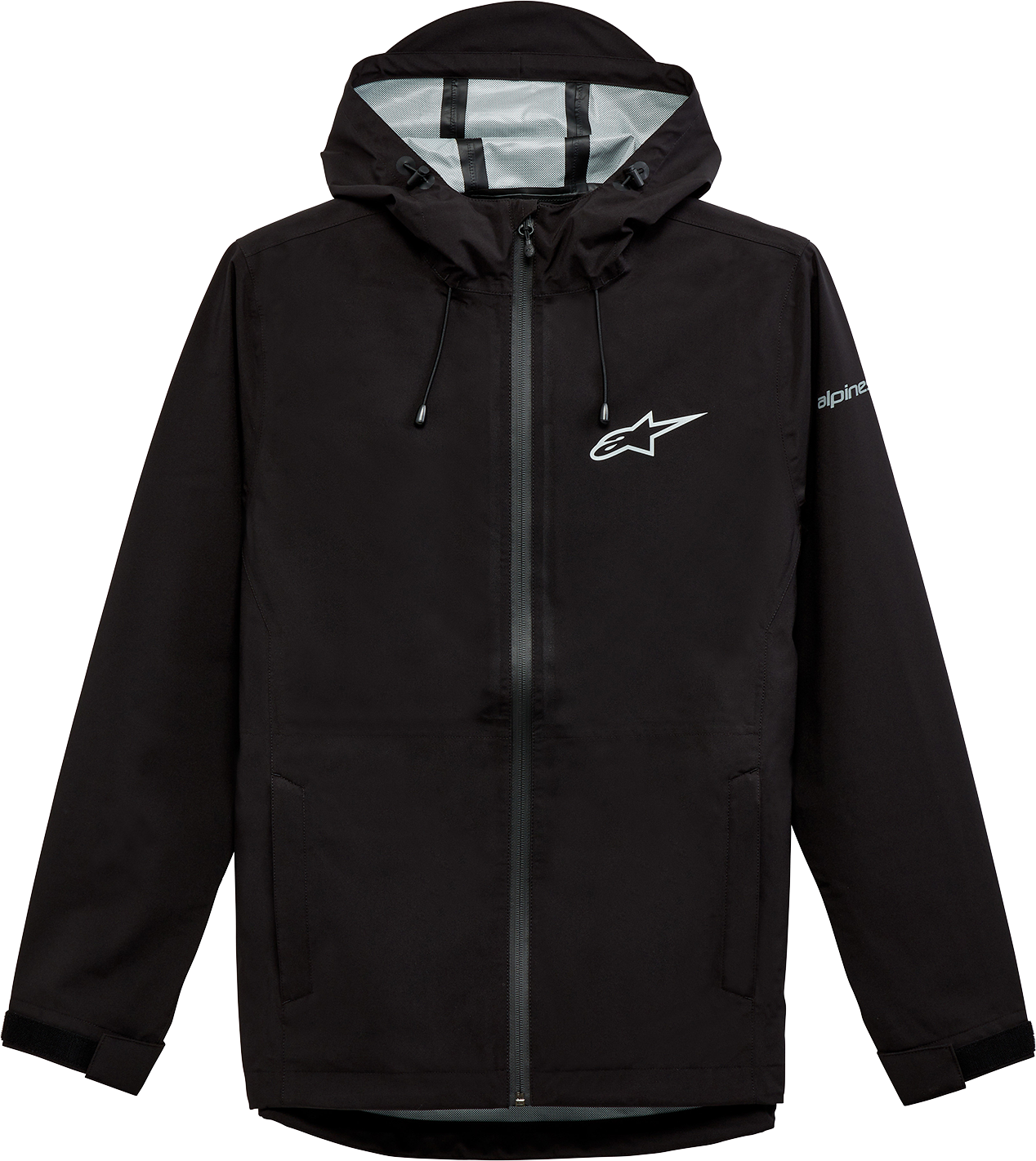 ALPINESTARS, Alpinestars Omni Rain Jacket Black XL - Waterproof Breathable Outerwear with Taped Seams and Adjustable Features